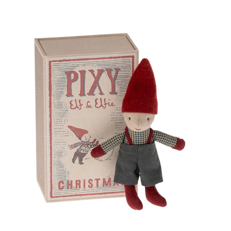 Baby & Child Maileg Soft Toys | Maileg Pixy Elf In Matchbox