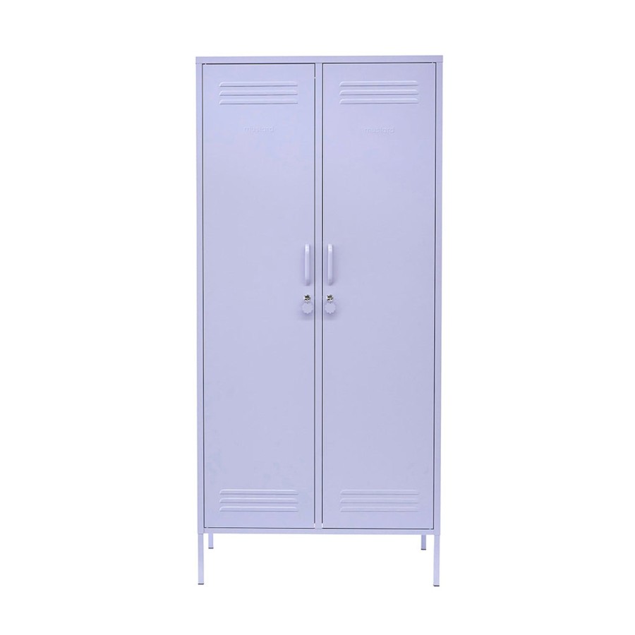 Home & Living Mustard Made Bathroom Storage | Mustard Made Metal Tall Twinny Locker In Lilac Sage