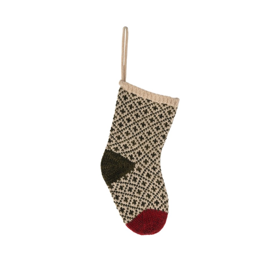 Gifts Maileg | Maileg Christmas Stocking Winter Green