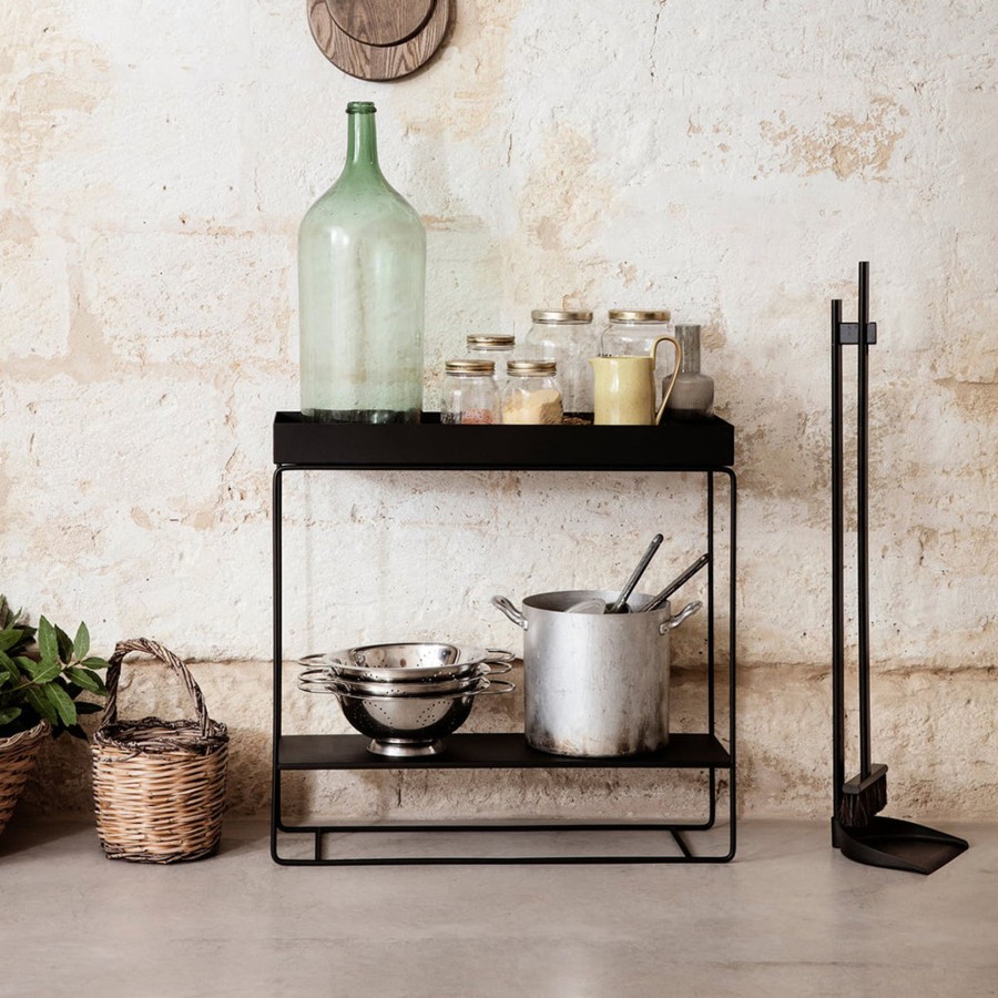 Home & Living Ferm Living Kitchen Storage | Elegant Plant Box By Ferm Living With 2 Tiers Black