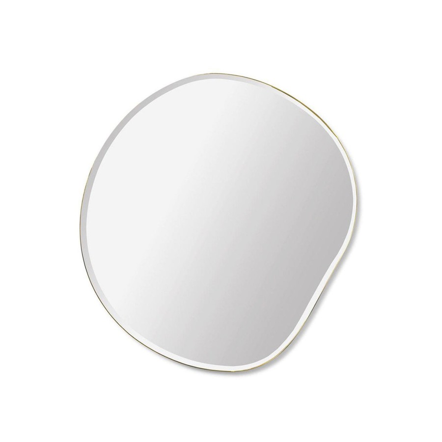 Home & Living Ferm Living Bedroom Mirrors | Ferm Living Small Pond Mirror - Brass