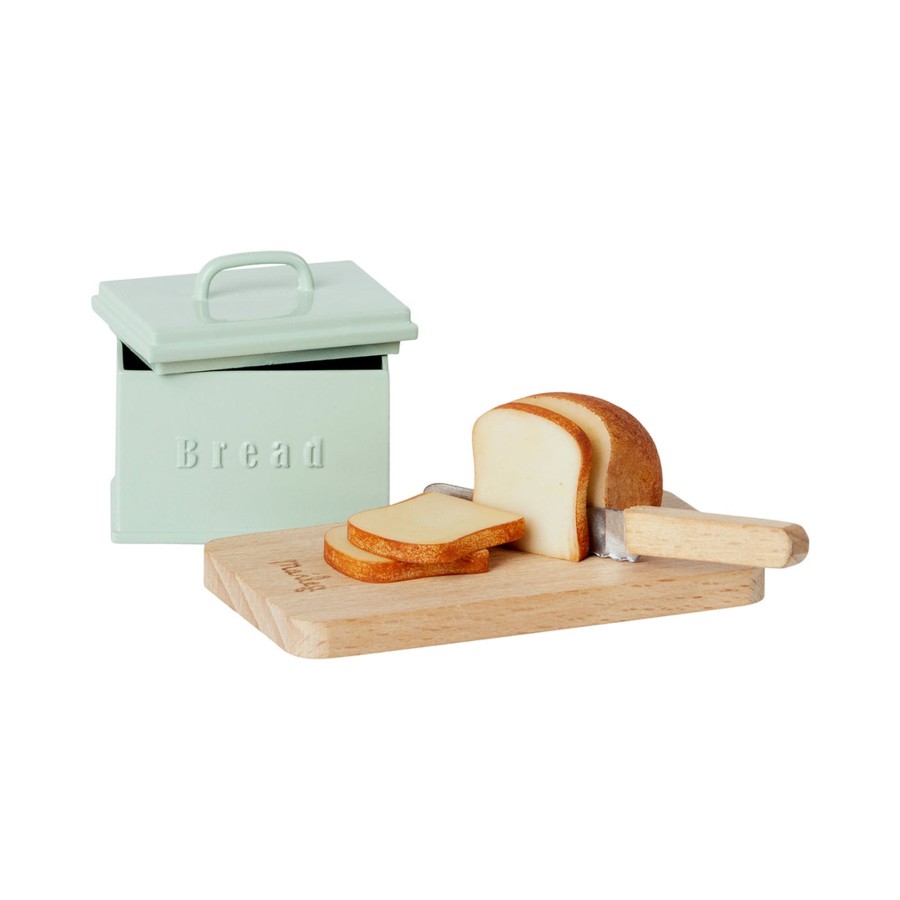 Baby & Child Maileg Dolls & Doll Accessories | Maileg Miniature Bread Box With Cutting Board And Knife