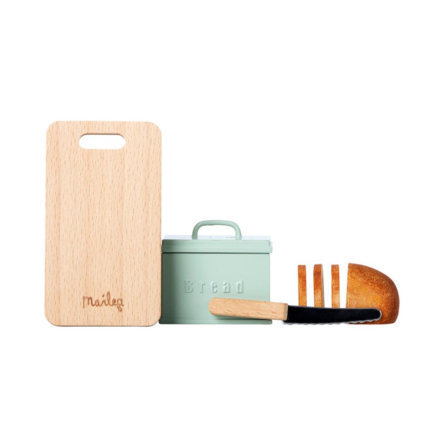 Baby & Child Maileg Dolls & Doll Accessories | Maileg Miniature Bread Box With Cutting Board And Knife