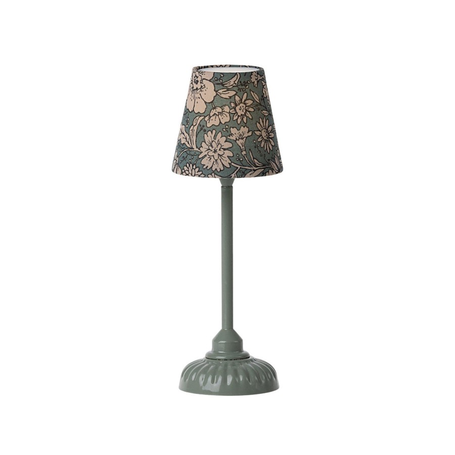 Gifts Maileg | Maileg Vintage Floor Lamp, Small Dark Mint