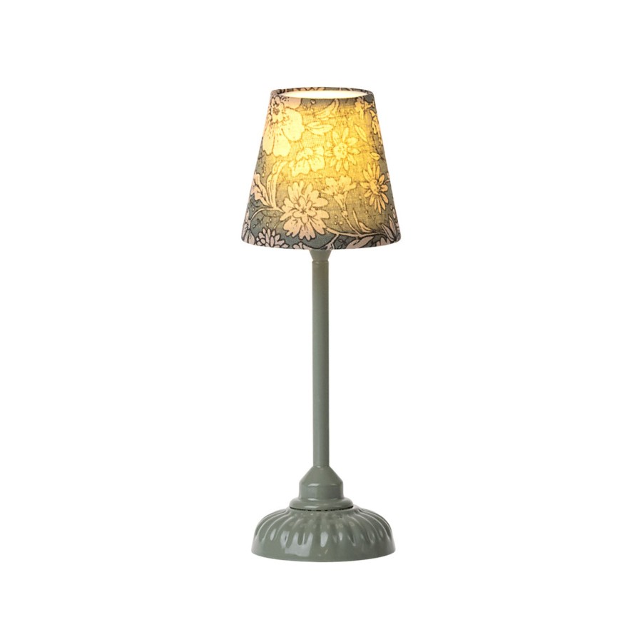 Gifts Maileg | Maileg Vintage Floor Lamp, Small Dark Mint