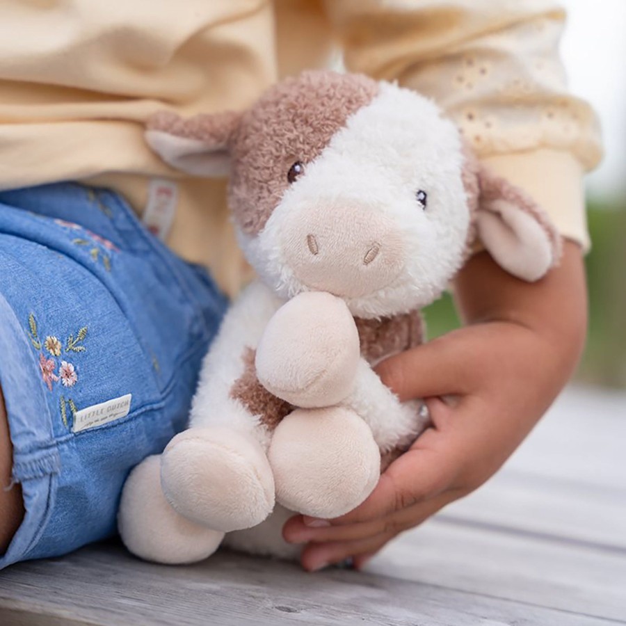 Baby & Child Little Dutch Soft Toys | Little Dutch Cuddly Toy Cow 17Cm - Little Farm Multi