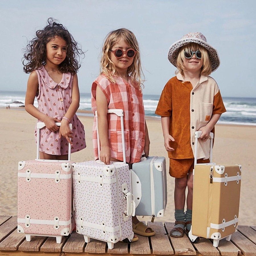 Gifts Olli Ella | Olli Ella See Ya Suitcase - Leafed Mushroom Multi