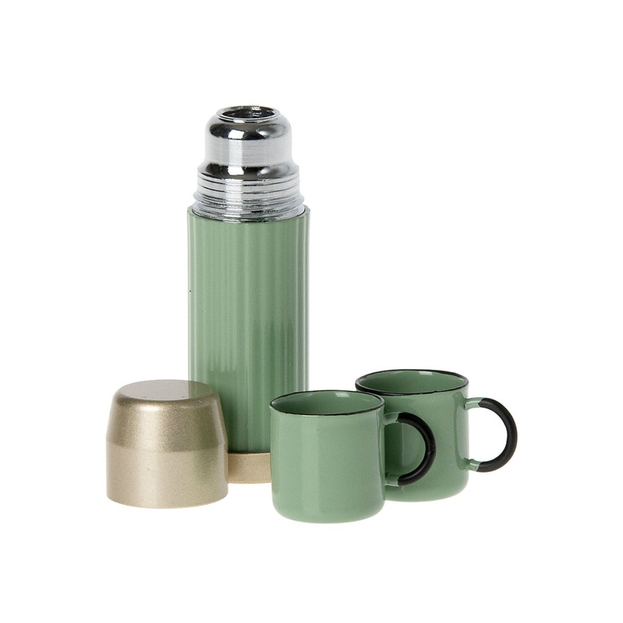 Gifts Maileg | Maileg Thermos And Cups Mint