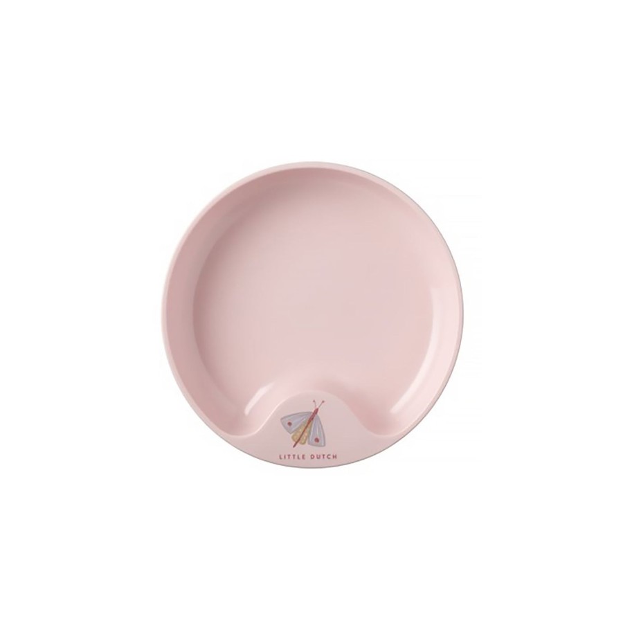 Baby & Child Little Dutch Outdoor Play | Little Dutch Mepal Trainer Plate - Flowers & Butterflies Pink