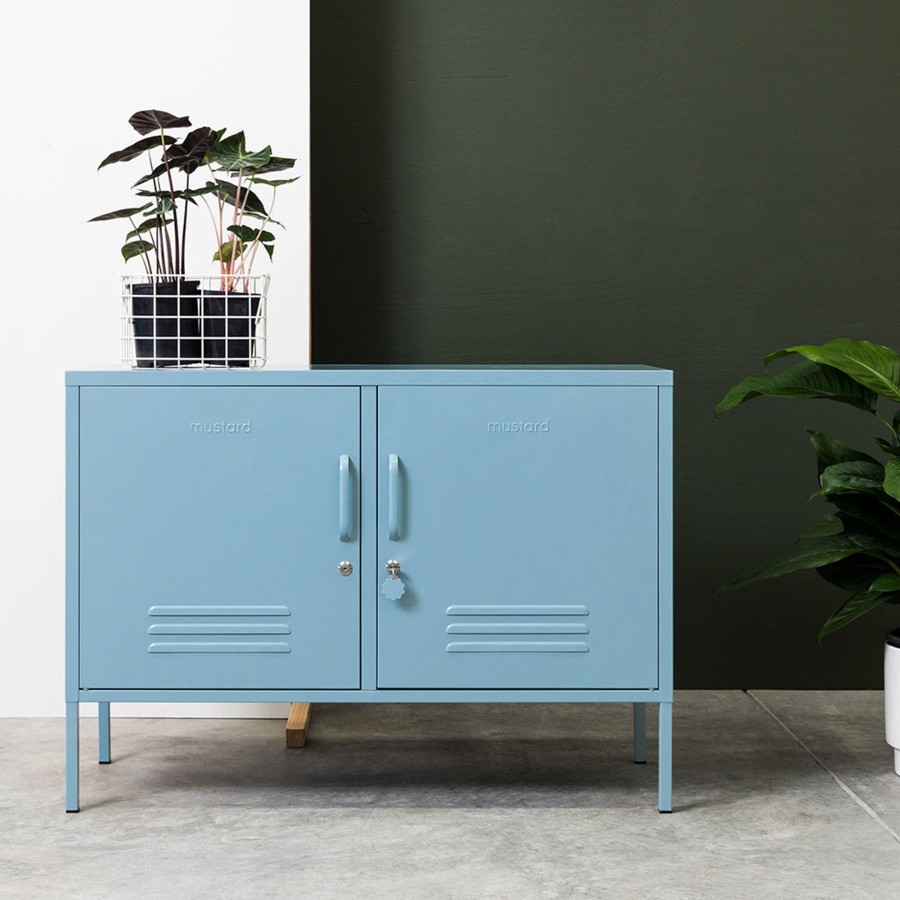 Home & Living Mustard Made Kitchen Storage | Mustard Made Lowdown Locker In Ocean Blue