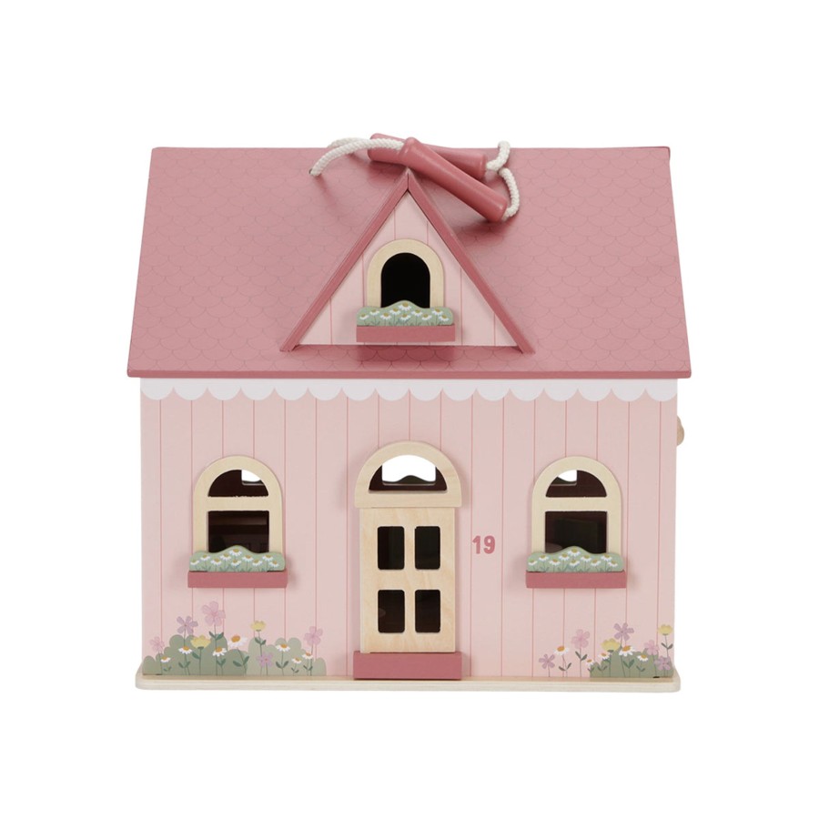 Gifts Little Dutch | Little Dutch Wooden Dollhouse - Small Pink