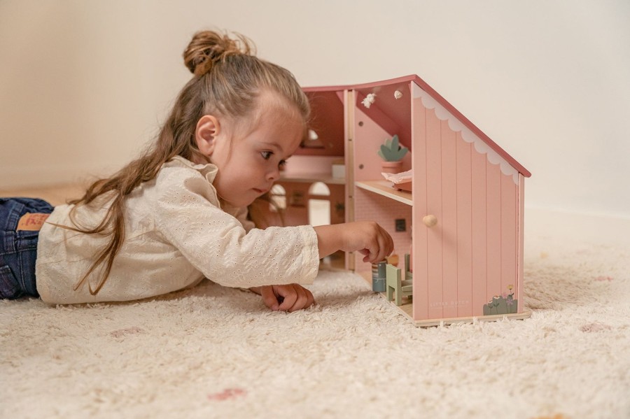 Gifts Little Dutch | Little Dutch Wooden Dollhouse - Small Pink