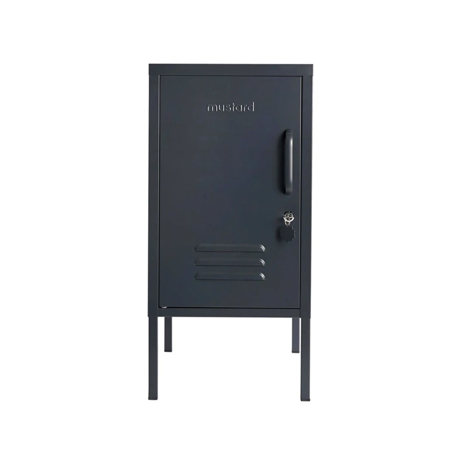 Home & Living Mustard Made Kitchen Storage | Mustard Made Shorty Locker - Slate - Left Opening