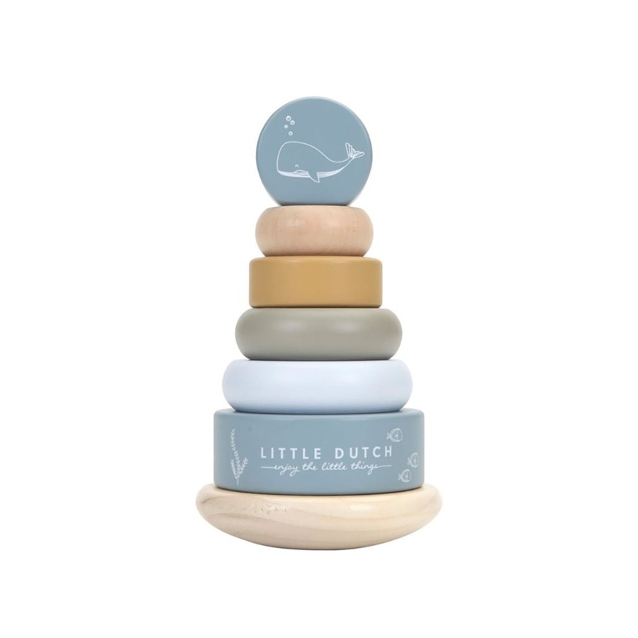 Gifts Little Dutch | Little Dutch Rocking Ring Stacker - Ocean Ocean Blue