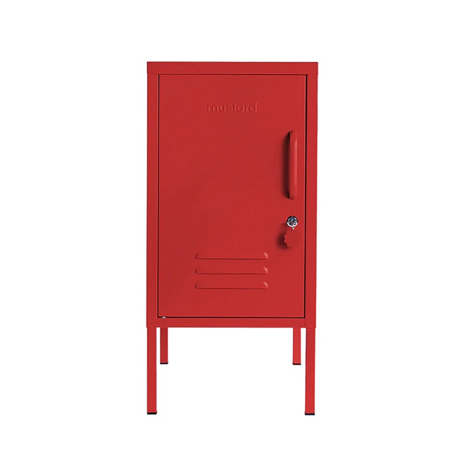 Home & Living Mustard Made Bedroom Storage | Mustard Made Shorty Locker - Poppy Red - Left Opening