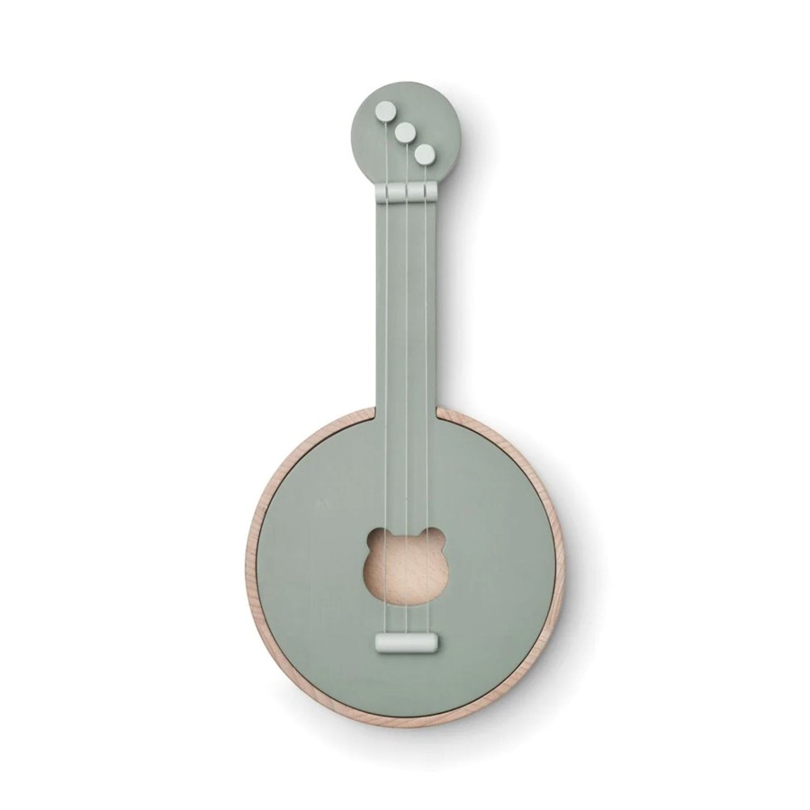 Baby & Child Liewood Wooden Toys | Liewood Chas Banjo - Foune Green/Dove Blue Mix