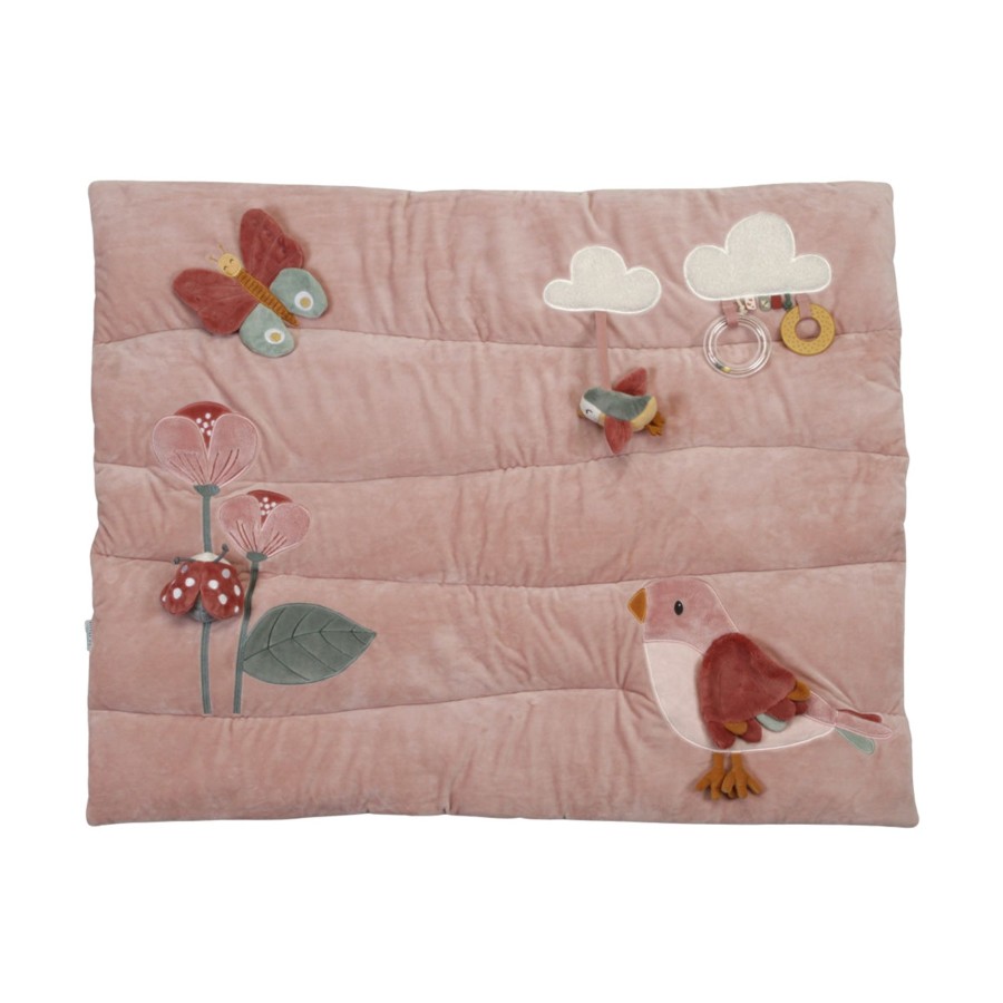 Gifts Little Dutch | Little Dutch Playpen Mat - Flowers & Butterflies Pink