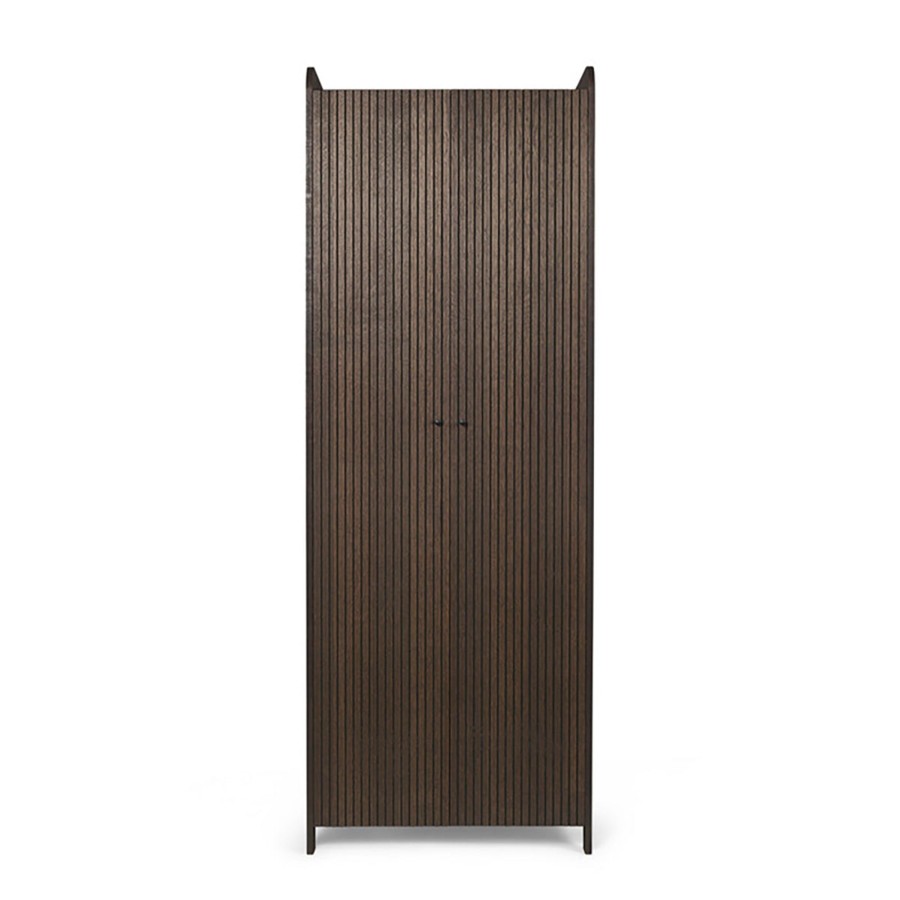 Home & Living Ferm Living Bathroom Storage | Ferm Living Sill Cupboard Tall Dark Stained Oak