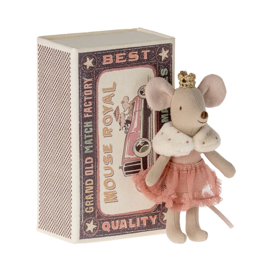 Baby & Child Maileg Soft Toys | Maileg Princess Mouse, Little Sister In Matchbox