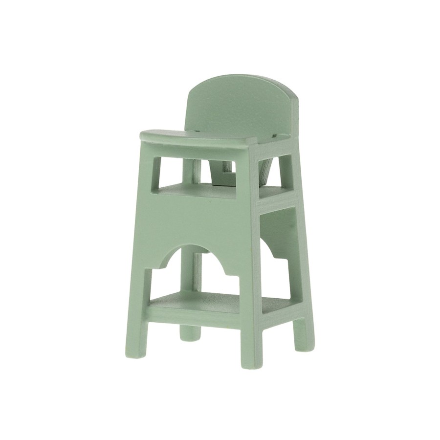 Gifts Maileg | Maileg High Chair, Mouse - Mint