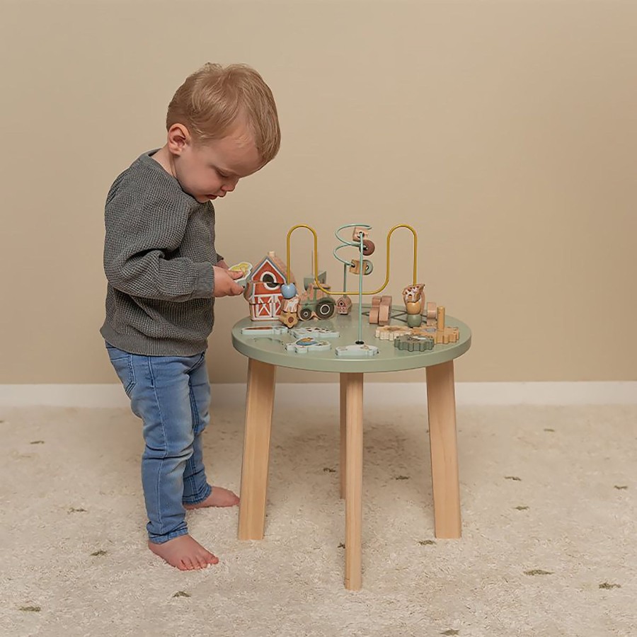 Baby & Child Little Dutch Wooden Toys | Babies Walker With Multiple Activities Built In Multi Colour